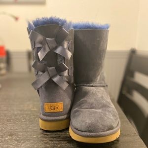 Blue Ugg Boots with Bows